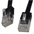 Aspirator COM Cablu patch CAT6 CABLU PATCH CAT6, RJ45, U/UTP, NEGRU, 0,5M, SLIM