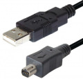All COM USB-Tata/Mini-USB USB-A-TATA/MINI-USB-TATA ( potrivita pentru NIKON  -8P) 2,0M CABLU USB