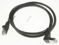 Aspirator COM Cablu patch CAT6 CABLU PATCH, CAT6, S/FTP, RJ45 DREPT/IN UNGHI, NEGRU, 1,0M