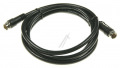 All COM Cablu SATELIT mufat negru CABLU ANTENA F-TATA / F-TATA, NEGRU, CLASA A, 1,5M