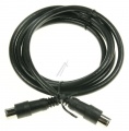 All COM Cablu SATELIT mufat negru F-QUICK-ANSCHLUSSKABEL 1,5M CLASS A GERADE SCHWARZ