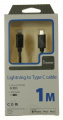 Televizor COM Cablu date GSM CABLU LIGHTNING / USB-C, 1M, NEGRU, CERTIFICAT MFI