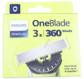 All PHILIPS REZERVE APARAT RAS ONEBLADE 360° REPLACEMENT BLADE, 3 PCS.